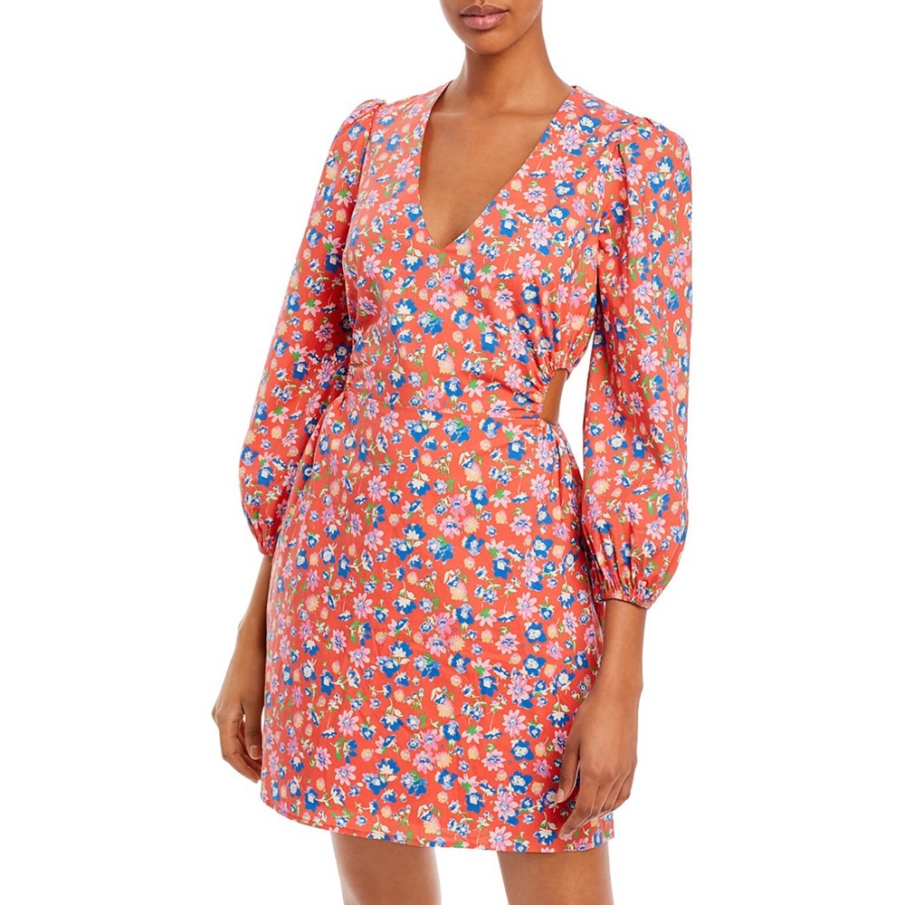 WAYF Alma Side Cutout Mini Dress